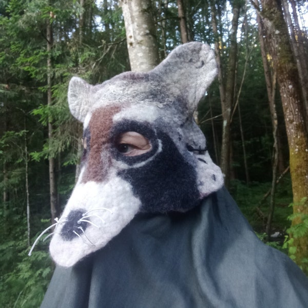 Raccoon Mask - Etsy