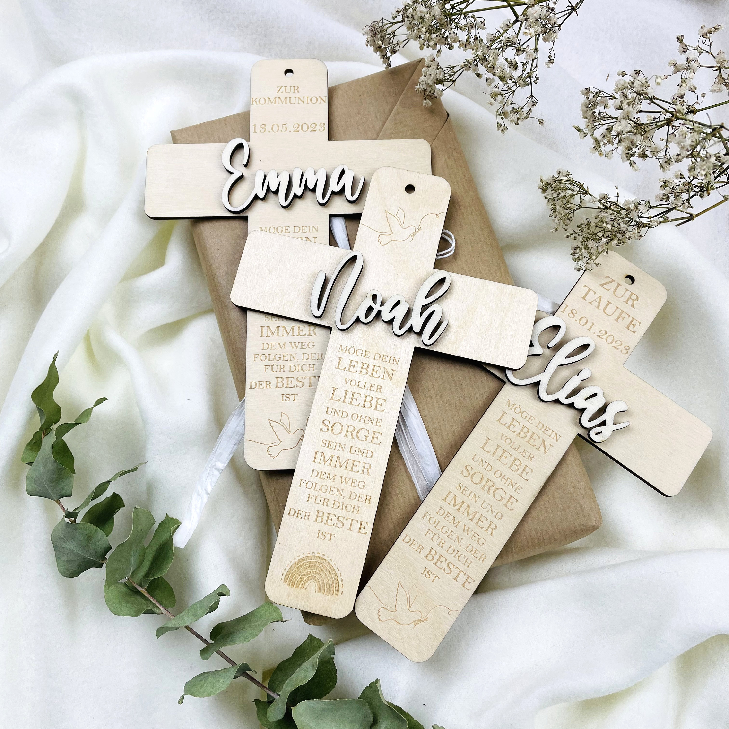 Baptismal cross, communion cross, personalized gift for baptism, communion, confirmation, baptism gift, communion gift, first communion, baptism