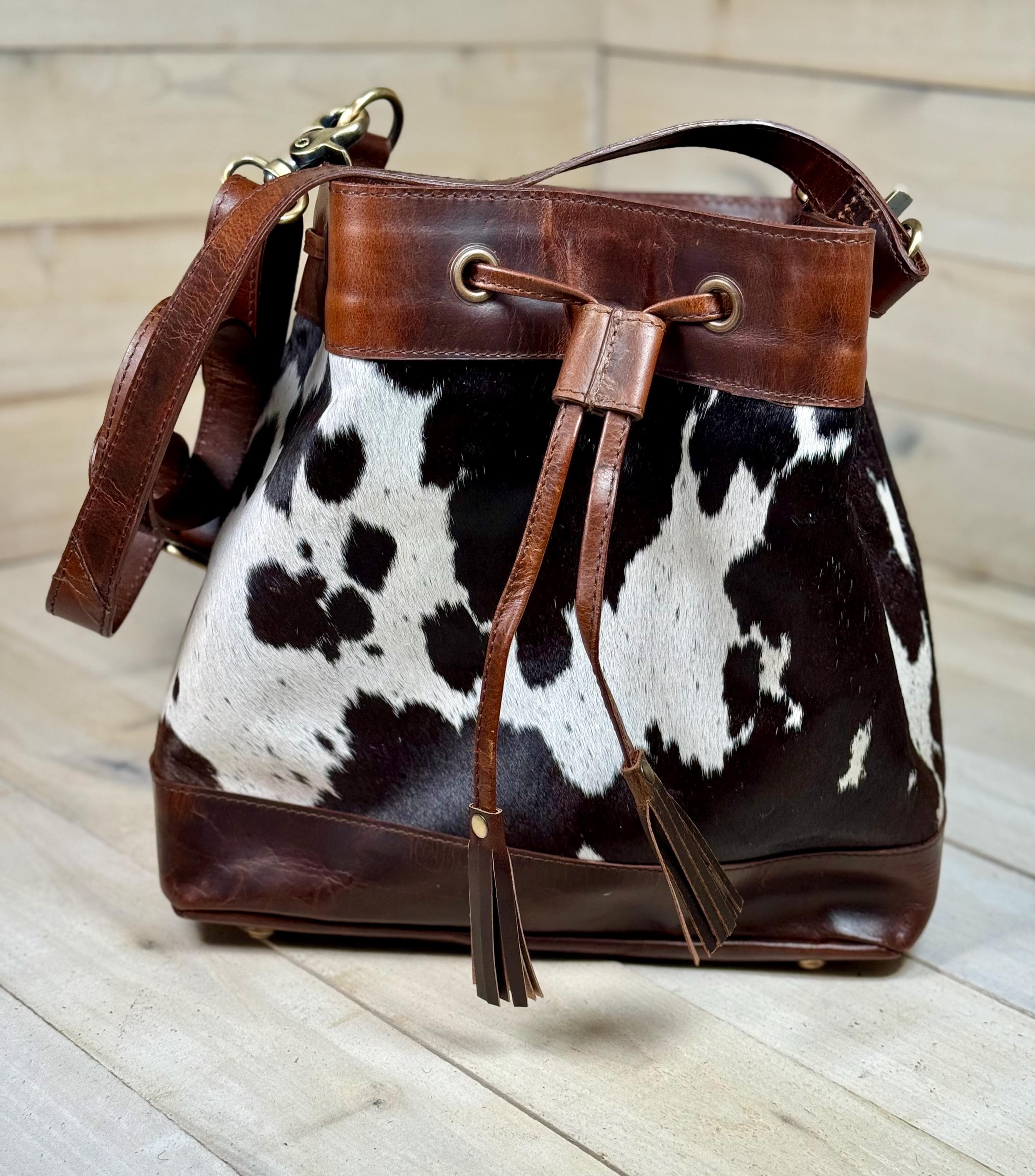 Cowhide Bucket Bag