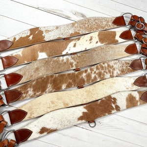 Hair on Hide Leather Tripping Collar