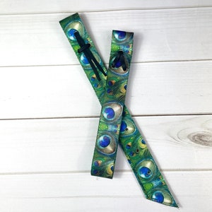 Green Peacock Cinch Strap Set