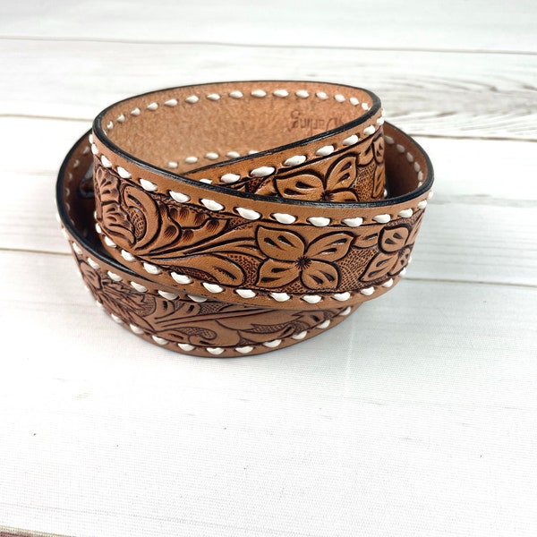 Tooled Leather Handbag Etsy