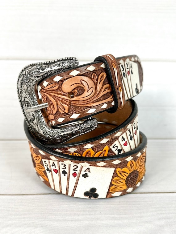 Vegas Desert Sunflowertooled Leather Woman display picture 2