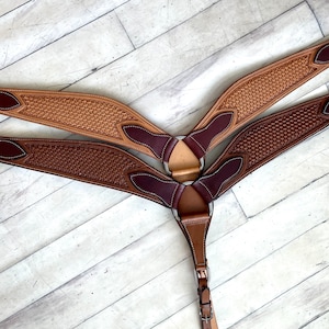 Basket Weave Roping Style Breast Collar