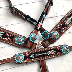 New! Teal Arrows Tack Set
