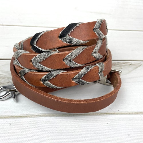 T5499 - Double Laced Metalic Purple & Rose Gold Aust Made Laced Barrel Reins main image 1