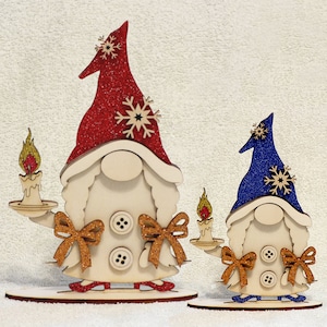 christmas decorations. Gnome-girl. 3D. personalisation. gift. the colors. funny.