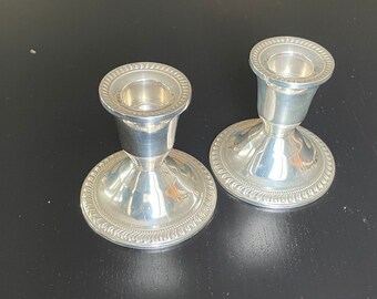SET OF 4 MAURICE DUCHIN SILVER PLATED DRINKING GLASSES ON A SILVER TRAY 