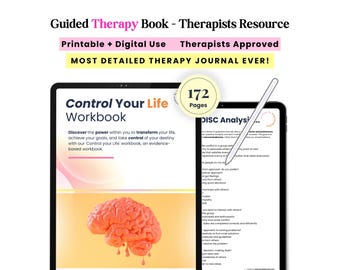 Self Therapy Journal, Digital Self-Therapy Workbook, CBT, Guided Journal Prompts, Worksheets, Shadow Work, Mindfulness, GoodNotes, iPad