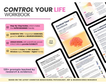 Self Therapy Journal, Digital Self-Therapy Workbook, CBT, Guided Journal Prompts, Worksheets, Shadow Work, Mindfulness, GoodNotes, iPad