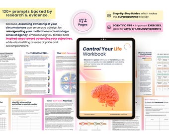 Self Therapy Journal, Digital Self-Therapy Workbook, CBT, Guided Journal Prompts, Worksheets, Shadow Work, Mindfulness, GoodNotes, iPad