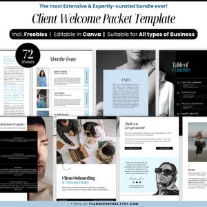 Client Welcome Packet, Onboarding Canva Template, Virtual Assistant, Coaching, Interior Design Welcome Guide Package, Services & Pricing PDF