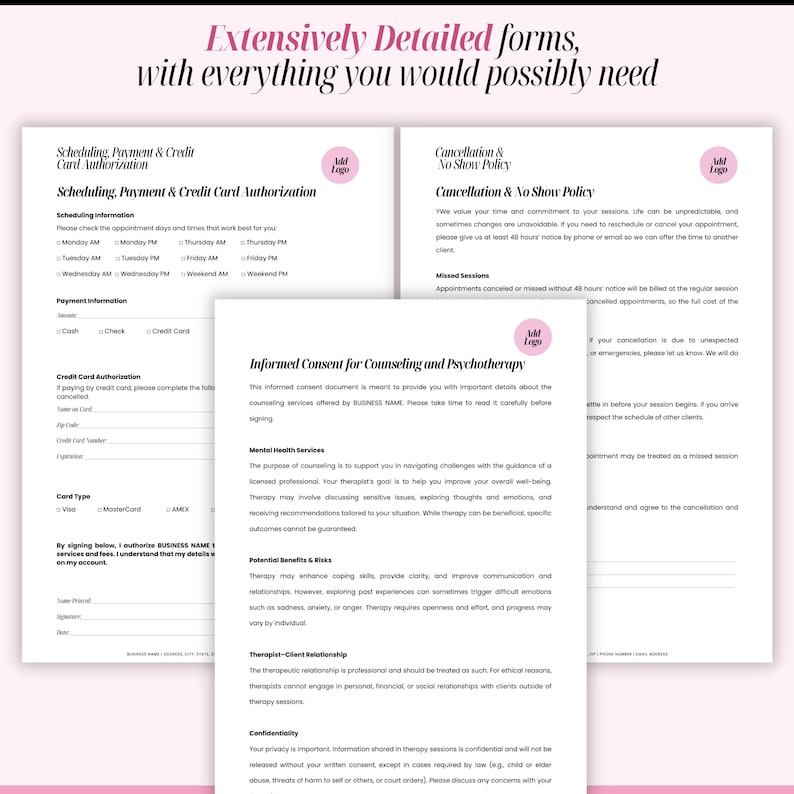 Counseling Intake Form Printable, Informed Consent for Counseling ...