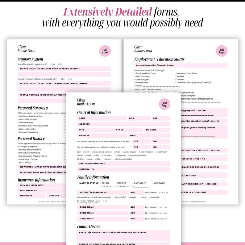 Counseling Intake Form Printable, Informed Consent for Counseling ...