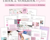Ebook Canva template, Business Ebook cover guide, Course Creator Workbook design, Coaching Worksheets lead magnet bundle, digital mockup pdf