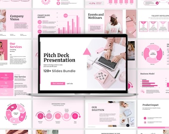 Business pitch deck, custom startup, marketing slides, sales presentation company, Canva PowerPoint template, service agency, investor plan