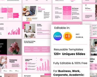 Business pitch deck, custom startup, marketing slides, sales presentation company, Canva PowerPoint template, service agency, investor plan