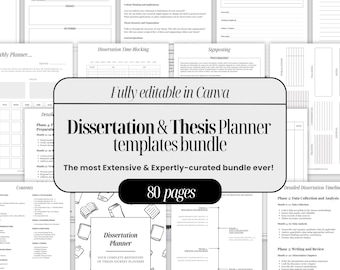 Dissertation & Thesis Planner: 2025 Journal (Digital Download)