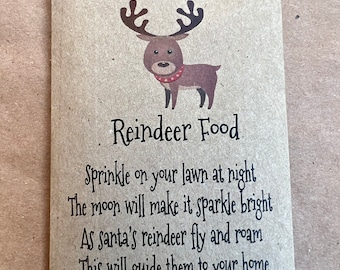 ECO Friendly Reindeer Food - Christmas Eve - Rudolph Snacks - Box Filler