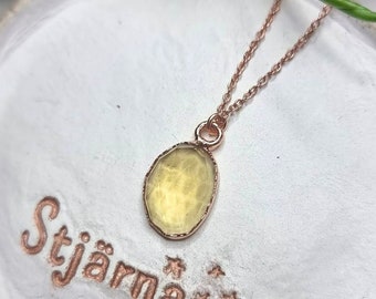 Citrine necklace | citrine pendant | faceted citrine necklace | crystal necklace | faceted crystal necklace | November birthstone necklace