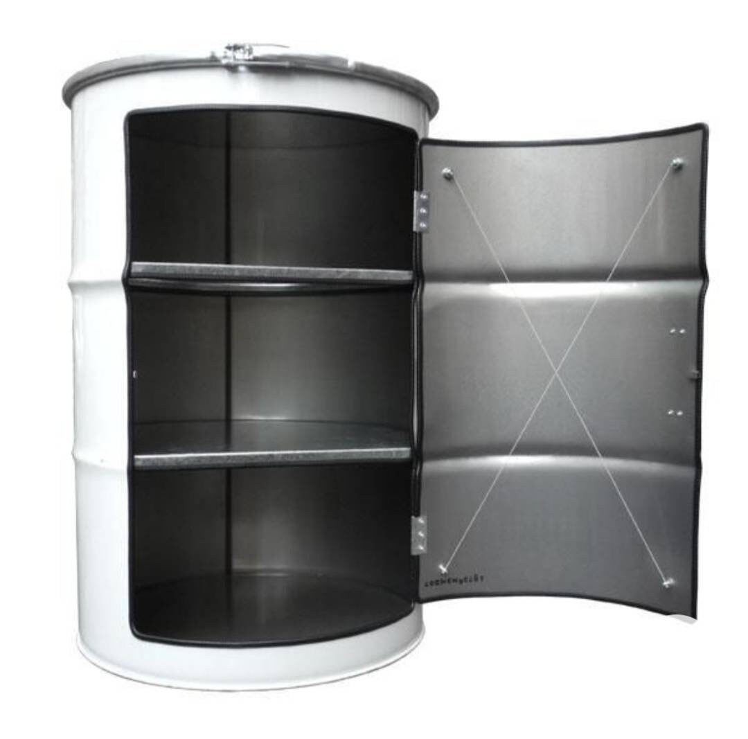 Barils Bar avec Porte et Rangementd Intérieur Style Industriel