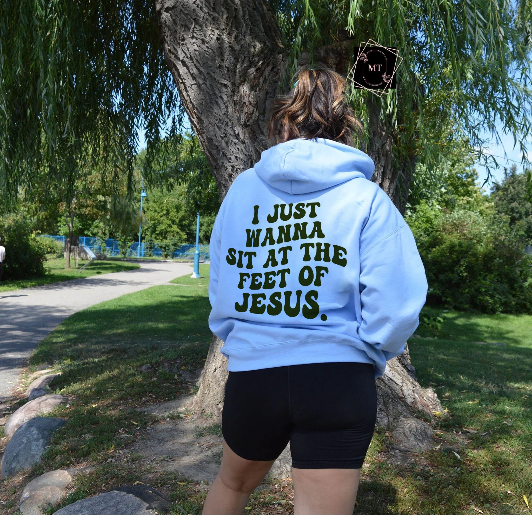 I Just Wanna Sit at the Feet of Jesus Groovy Words Shirt/ - Etsy