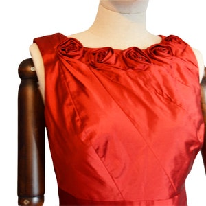 ADRIANNA PAPELL stunning late 90's early 2000 woman red gorgeous special occasion dress image 7