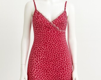 Vintage Liu Jo animal print mesh spaghetti strap dress - S