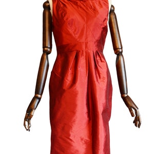 ADRIANNA PAPELL stunning late 90's early 2000 woman red gorgeous special occasion dress image 4