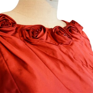 ADRIANNA PAPELL stunning late 90's early 2000 woman red gorgeous special occasion dress image 8