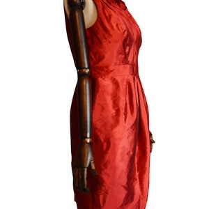 ADRIANNA PAPELL stunning late 90's early 2000 woman red gorgeous special occasion dress image 9