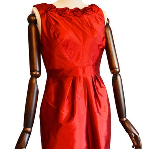 ADRIANNA PAPELL stunning late 90's early 2000 woman red gorgeous special occasion dress image 5