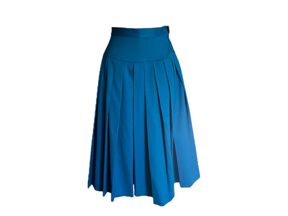 Vintage 80's wool pleated J CASANOVA culotte skirt
