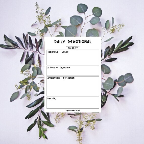 Bible Study Printable Daily Devotional Printable Bible | Etsy