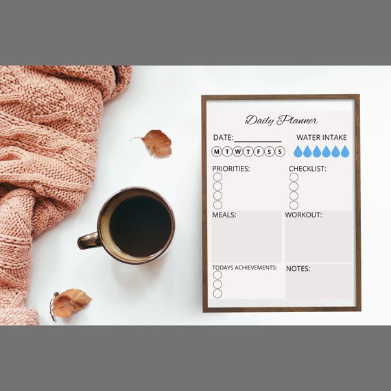 Daily Planner Printable Printable To-do List PDF Digital | Etsy
