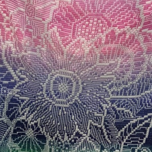 Mosaico superpuesto de garabatos de flores y filete entrelazado, SOLO PATRÓN DIGITAL