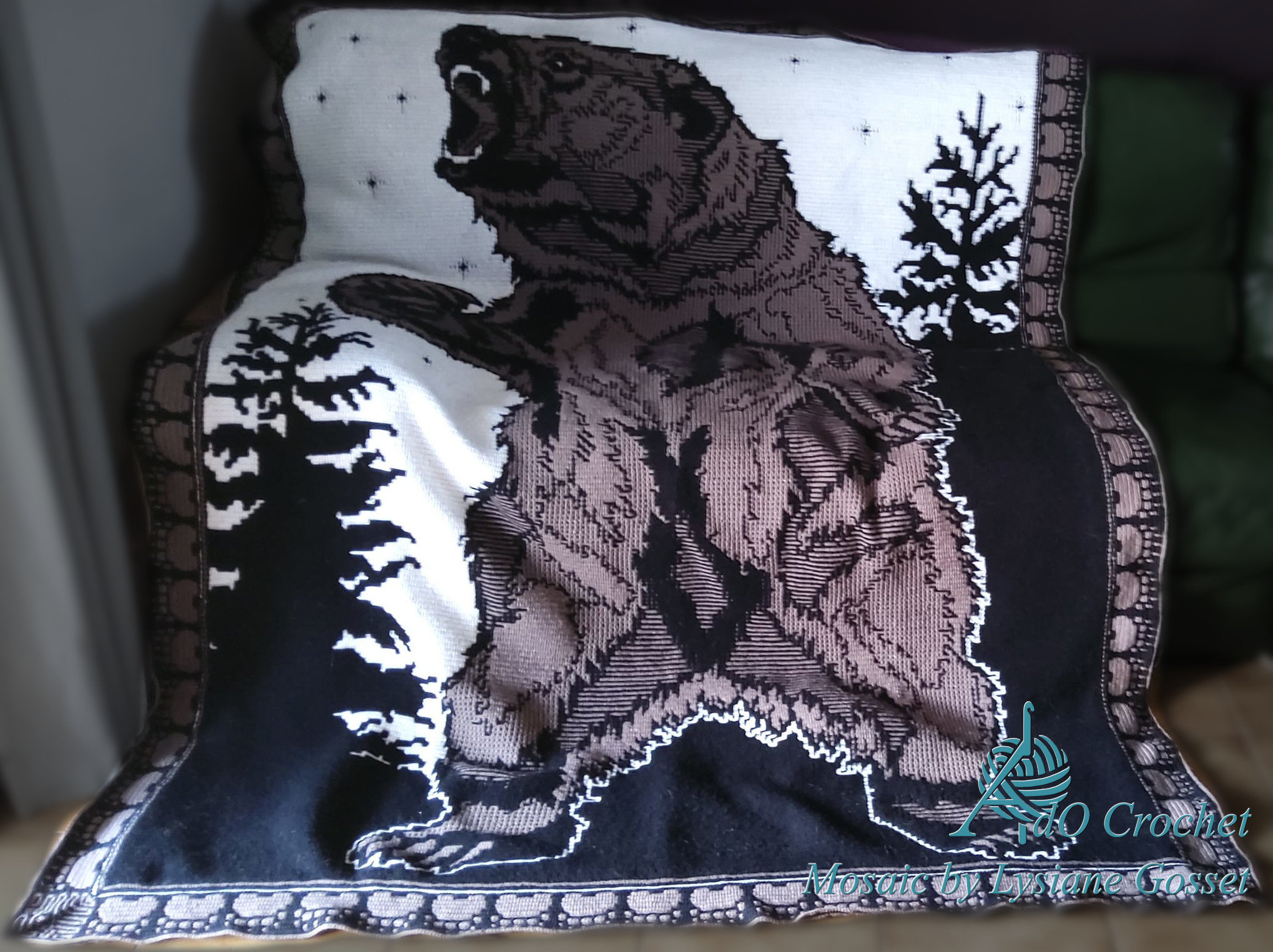 California Mosaic Bear Blanket California Mosaic Bear Blanket