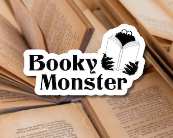 Booky Monster Sticker | Waterproof Sticker for Laptop, E-Reader, Tablet etc.