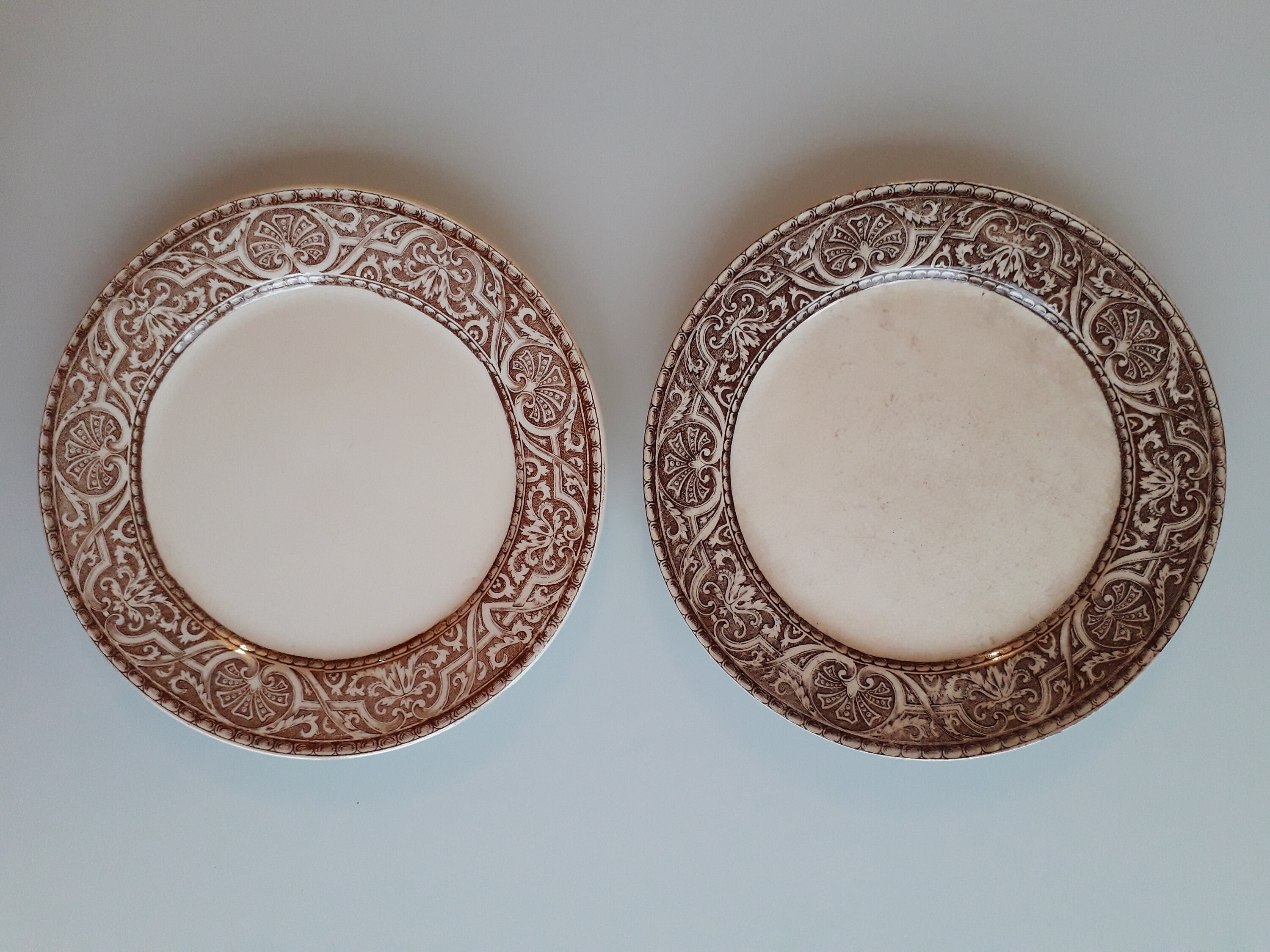 Duo D'assiettes En Faïence