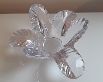 Coupe en cristal de VANNES en forme de fleur - Années 50