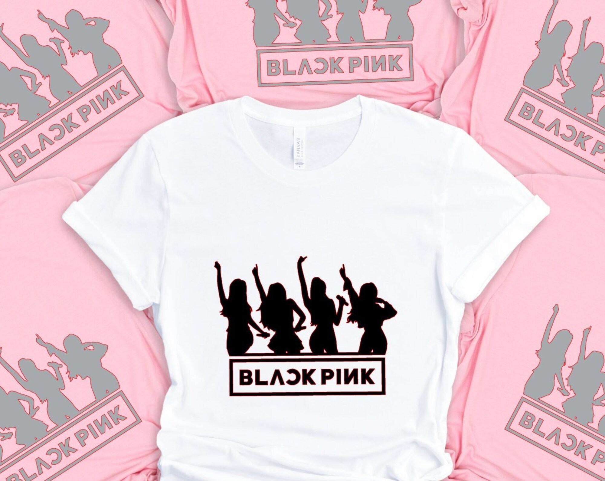 Discover Maglietta T-Shirt Blackpink Per Uomo Donna Bambini - Membri Del Gruppo Kpop Jennie Lisa Rose Jisoo