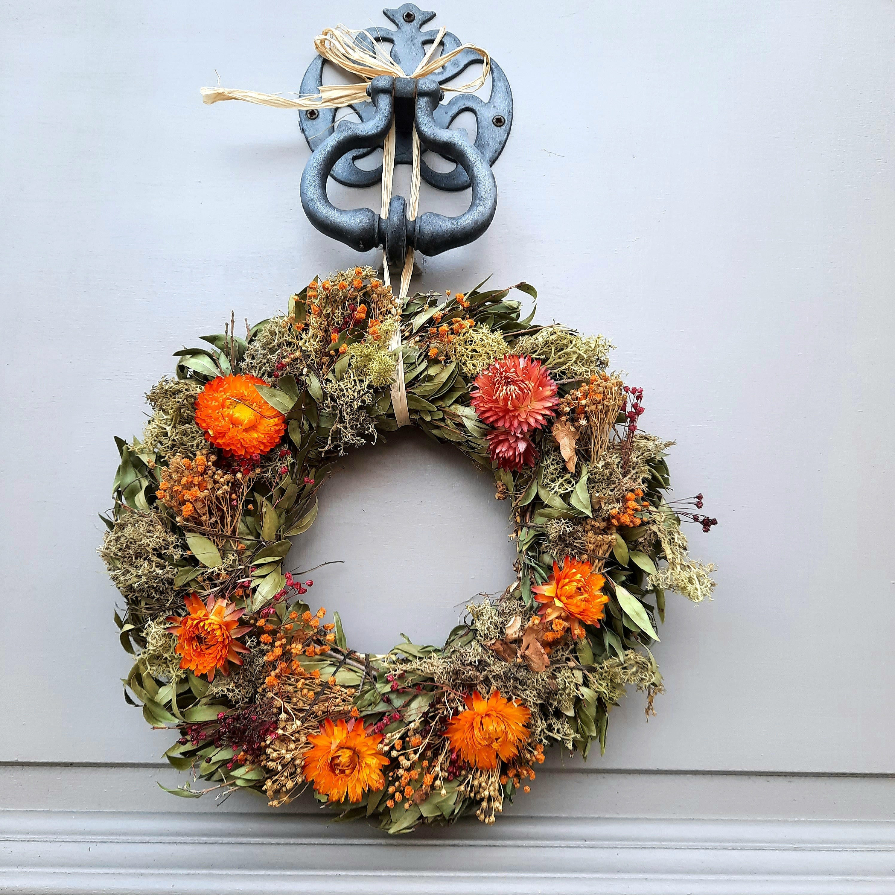 Couronne de Pâques - Immortelles Jaunes