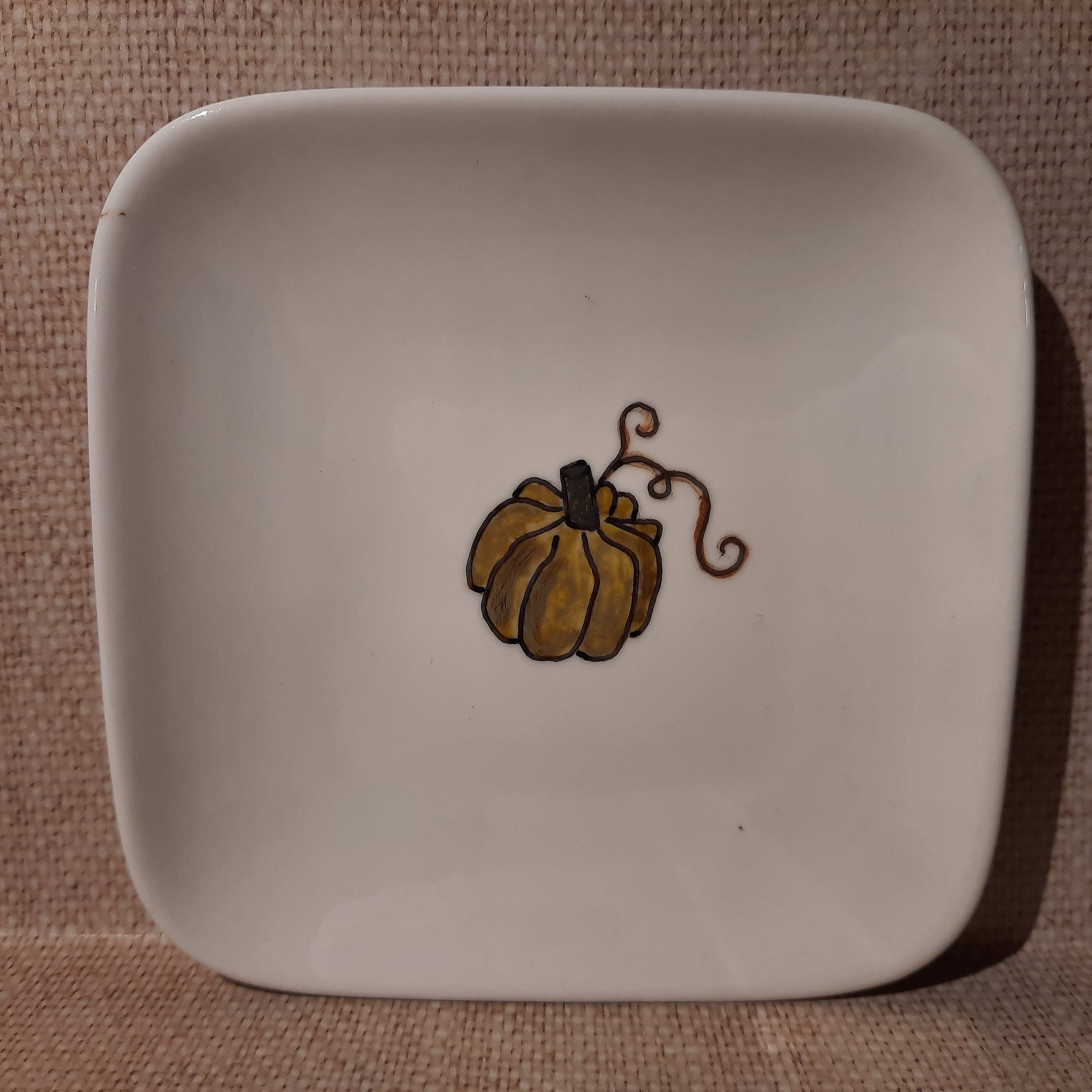 Vide Poche en Porcelaine - Potiron