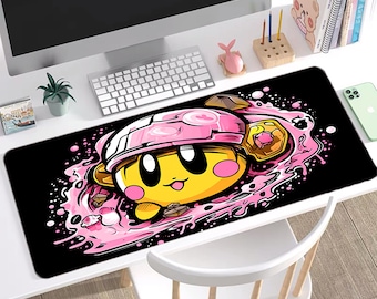 Pink Hero Desk Mat, Dreamland Kawaii Mousepad, Large Gaming Pad