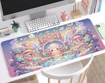 Kawaii Fantasy Mouse Pad | Whimsical Anime Desk Mat