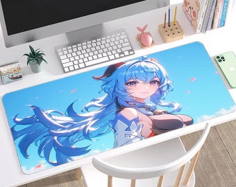Alfombrilla de escritorio de anime Vocaloid, alfombrilla de ratón para juegos Kawaii