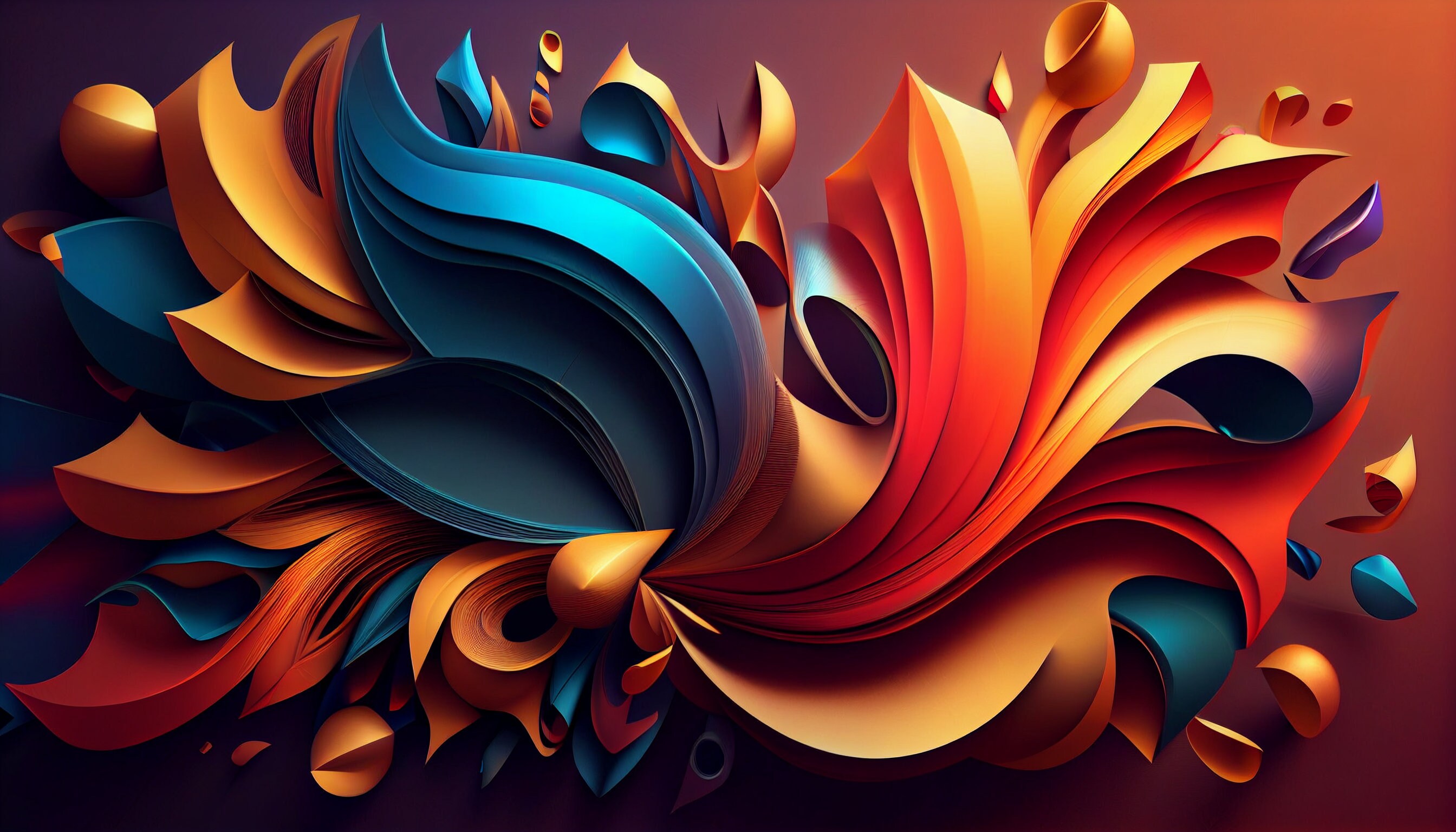 Abstract Printable Wallpaper Dreamy 3D | PNG 8K Background Digital