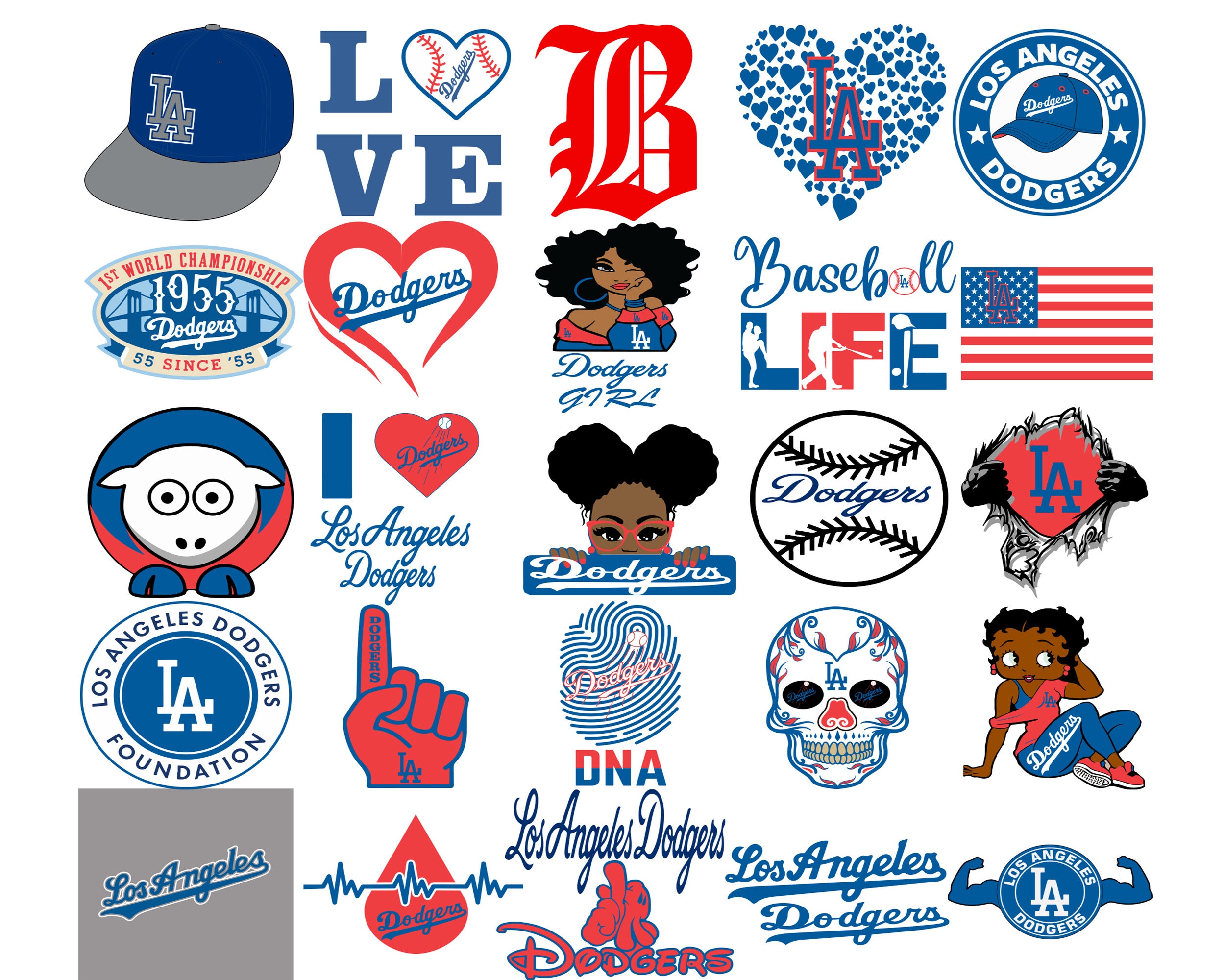 Losangelesdodger SVG File Cricut for SVG Layered SVG Cut Etsy UK