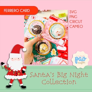 Cartoline di Natale con Ferrero Rocher - File SVG per Cricut e Cameo