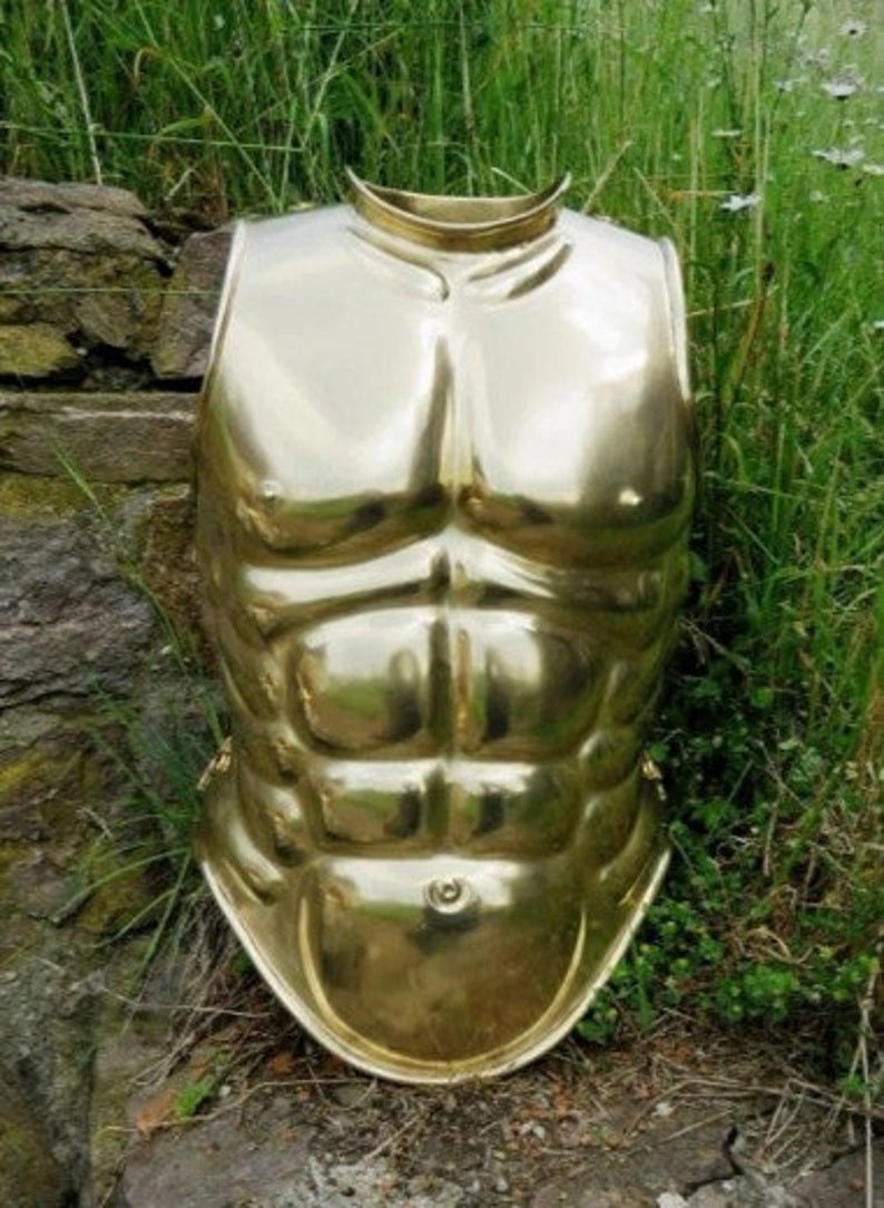 Medieval 18 Gauge Pure Brass Medieval Roman Chest Armor Reenactment ...